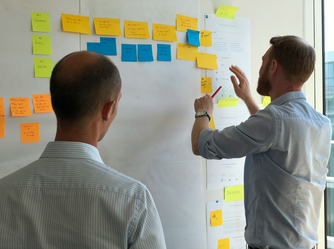 person brainstorming ideas