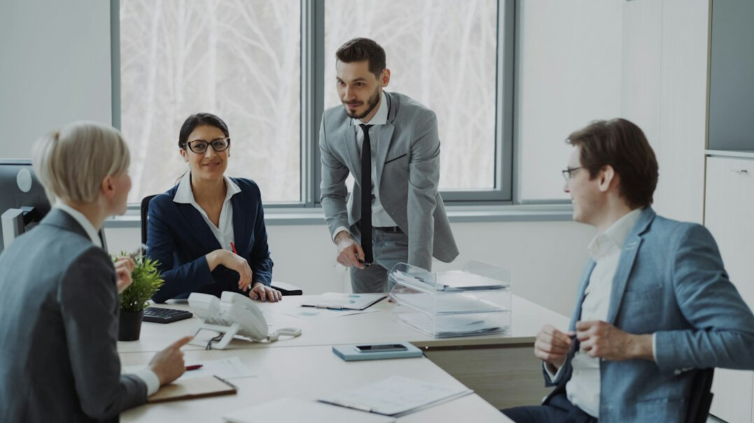 business meeting body language