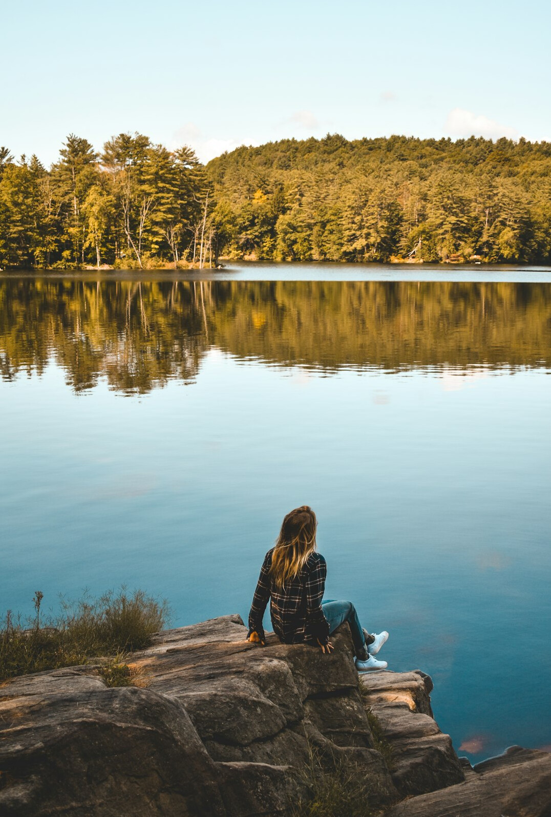 person reflecting on personal growth