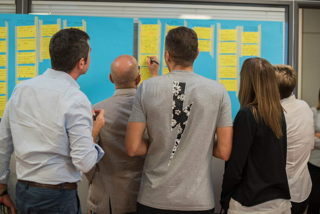 person brainstorming ideas